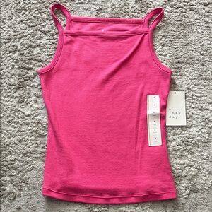 a new day Hot Pink Ribbed Tank - Women's Slim Strap Tank Top